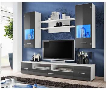 Ensemble meuble TV CORTE II gris Ensemble meuble TV CORTE II
