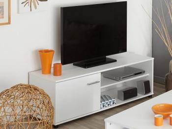 Meuble tv-hifi INFINITY 1 porte blanc