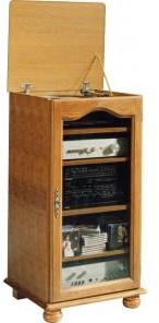 Meuble Rangement HiFi Chêne Rustique Dessus Relevable Meuble Rangement HiFi Chêne