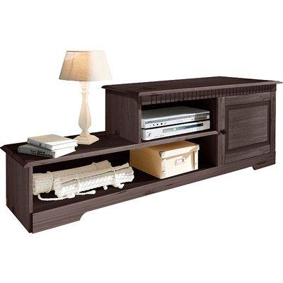 Meuble Bas Tv-hifi-vidéo En Pin Massif Home Affair