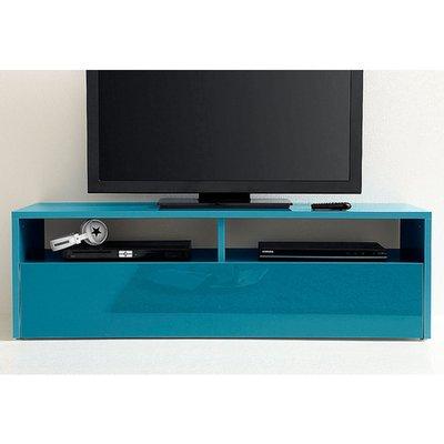 Meuble Tv Design 2 Niches + 1 Porte Abattante, Laq