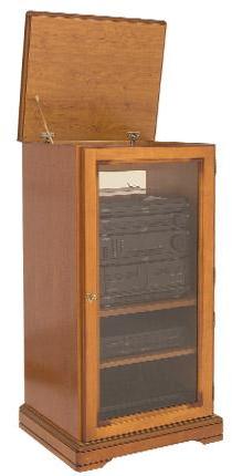Meuble Rack Hifi Louis Philippe Merisier 1 Porte