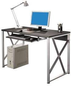 Bureau Informatique gris-noir S-349 110 Bureau Informatique gris-noir