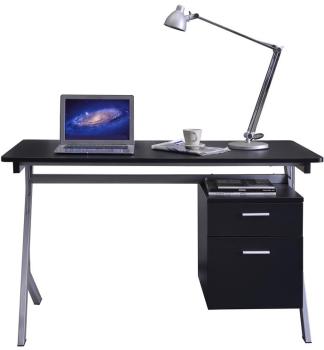 Bureau informatique Noir Gris CT-3365A 2080 Bureau informatique Noir Gris