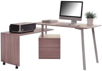 Bureau informatique Aspect bois de chêne CT-3556 2141 Bureau informatique Aspect