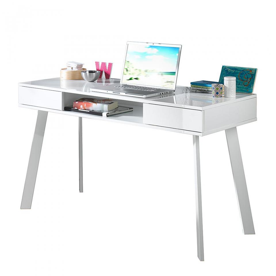 Bureau pour ordinateur portable Tamale - Blanc bri