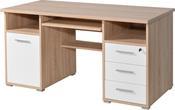 Bureau informatique avec caisson/tiroirs/niches en