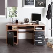 Bureau informatique avec caisson/tiroirs/niches en