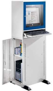 QUIPO Armoire pour ordinateur - modèle standard - gris QUIPO Armoire pour ordinateur