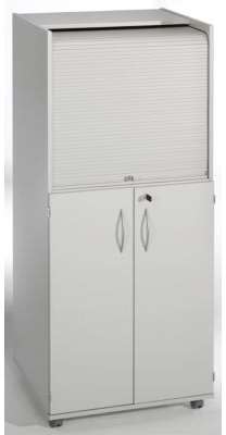 Office akktiv Armoire mobile pour ordinateur à rideaux Office akktiv Armoire mobile