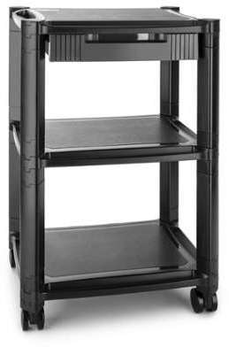 P-Stand Table roulante 3 étages pour imprimante tiroir P-Stand Table roulante 3 étages