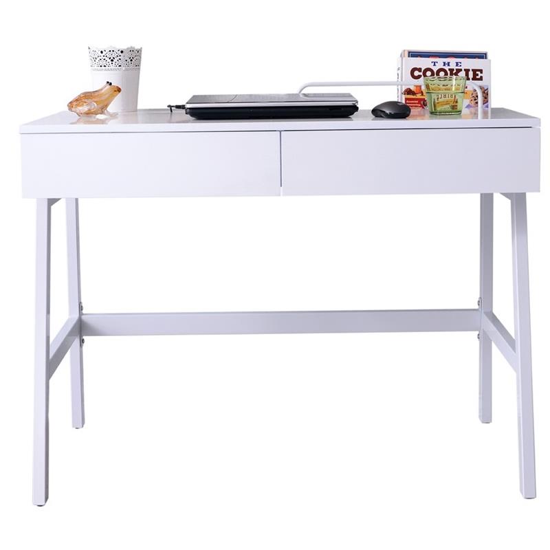 Bureau Informatique très brillant blanc CT-3534A/