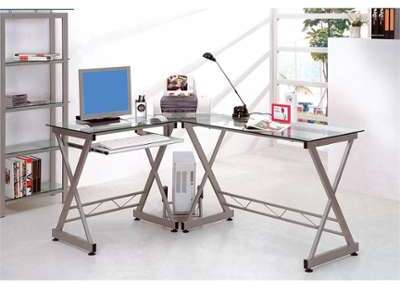 Bureau Informatique verre clair CT-3802/45