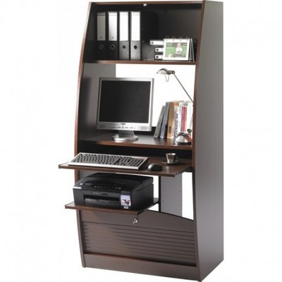 Armoire Informatique Paris Wengé Galbée Largeur 80