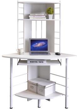 Bureau informatique blanc B-1010 2076 Bureau informatique blanc