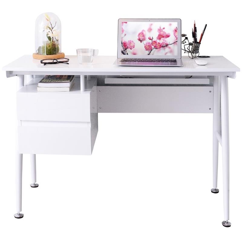 Bureau Informatique très brillant blanc CT-3541/2
