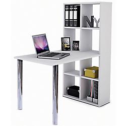 Bureau-bibliothèque Blanc Lexington Blanc