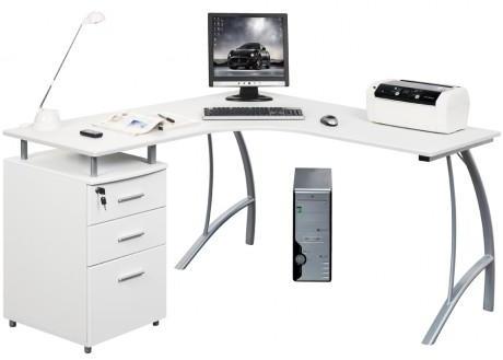 Bureau multimedia ANTINOE - Blanc