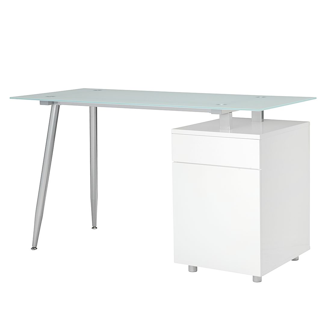 Bureau Spic II - Blanc brillant