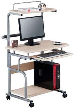 Bureau Informatique Roulant érable CT-7800 1298 Bureau Informatique Roulant