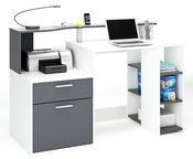 Bureau informatique 1tiroir 1porte 1étagère L139.8