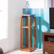 Sellette carrée en bois de mindi Hauteur 90 cm FRE