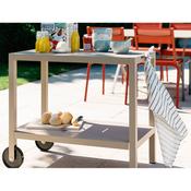 Desserte avec roulettes en aluminium longueur 90cm Desserte avec roulettes en