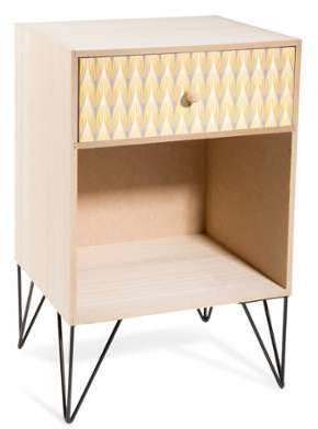 Table de chevet en bois L 30 cm YELLOW SUMMER