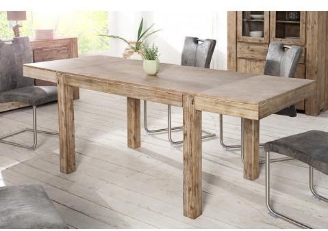 Table à manger extensible en bois massif acacia Pu