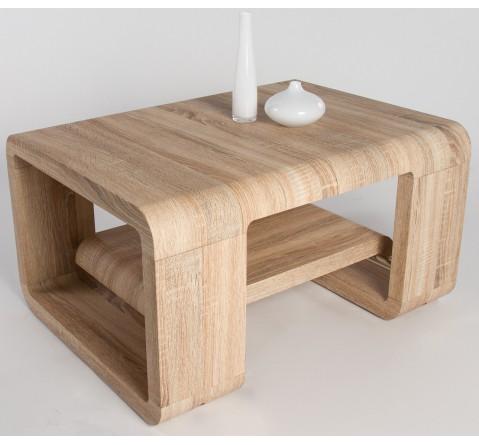 Table basse design bois chêne claire extensible Ma