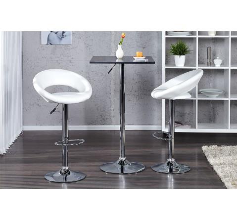 Table de bar design réglable noir laqué Moving 85