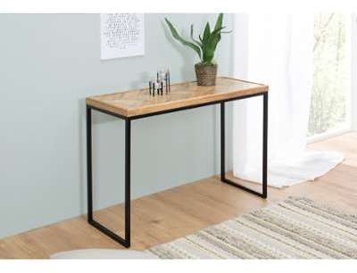 Console design en métal bois massif manguier Fusion Console design en métal bois