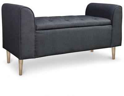 Banquette-coffre Winnie Tissu Gris foncé Banquette-coffre Winnie Tissu