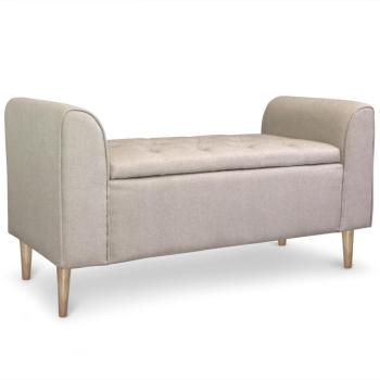 Banquette-coffre Winnie Tissu Beige