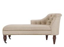 Bouji, méridienne avec accoudoir à gauche, beige b