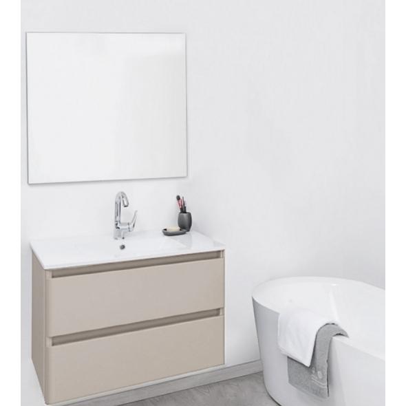 Ensemble salle de bain Meuble TEIDE Taupe Plan vas