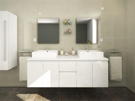 Meubles de salle de bain LAVITA II suspendus avec