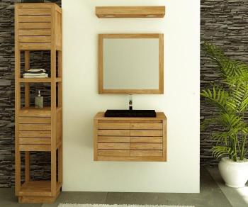 Meuble salle de bain teck molene 55 cm