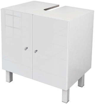 Meuble sous-lavabo SORAMENA coloris blanc Meuble sous-lavabo SORAMENA