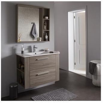 Ensemble meuble de salle de bain miroir couleur olme Ensemble meuble de salle de