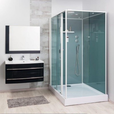 Ensemble meuble de salle de bain Mela Gris anthrac
