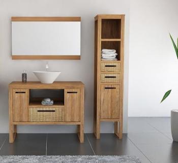 Meuble de salle de bain samba l105 en teck