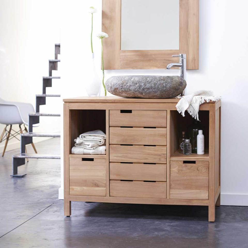 Meuble Salle de bain en teck 100 Serena