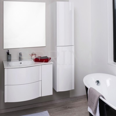 Ensemble meuble salle de bain blanc 80cm Ronyo