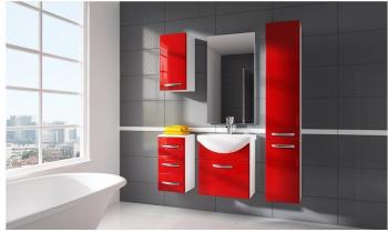 Meuble de salle de bain KORAL rouge 55CM