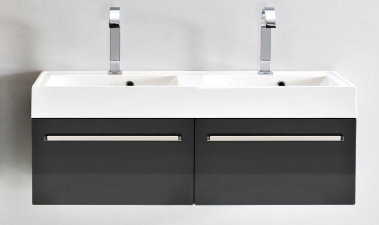 MEUBLE DE SALLE DE BAIN SUSPENDU DOUBLE VASQUES GR