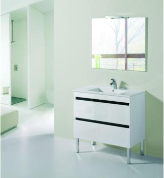 Meuble de salle de bain sur pieds MU 2 tiroirs