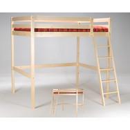 Lit mezzanine CITY 140 x 190 cm Couleur Brut