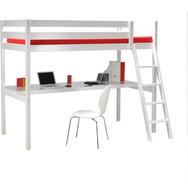 Lit Mezzanine ASTRID 90X190 cm + bureau Couleur Bl