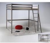 Lit mezzanine sapin 140x190cm + sommier ALTITUDE G